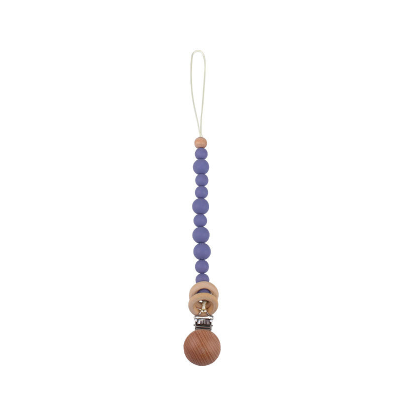 Baby Products Soothing Beech Wood Clip Pacifier Chain