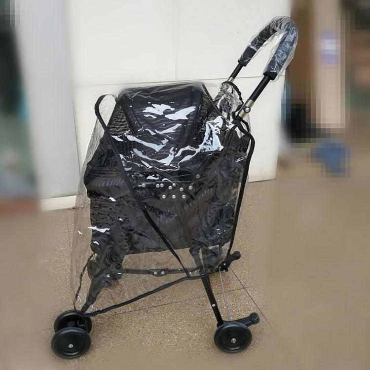 Pet Cart Rain Cover Windproof
