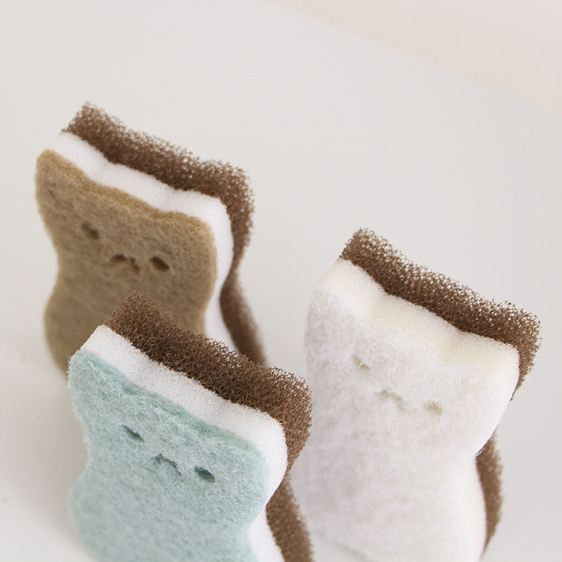 Double-sided pet sponge brush