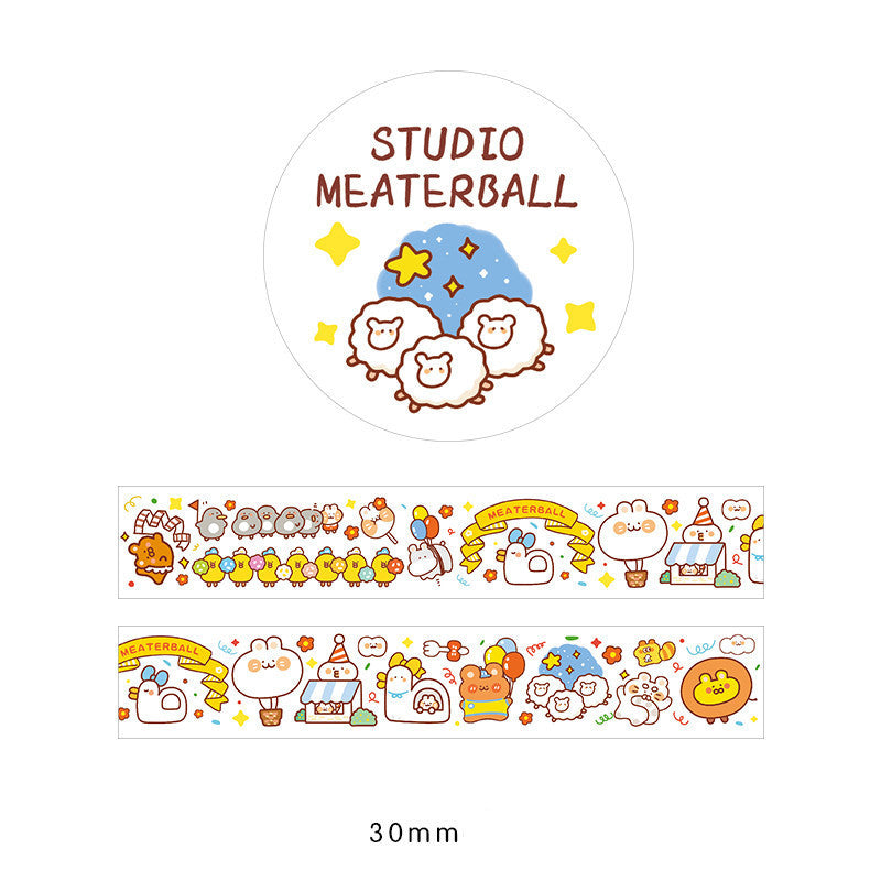 Hand account transparent PET tape