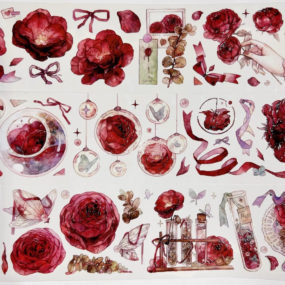 Pet Crystal Curtain Tape Flower