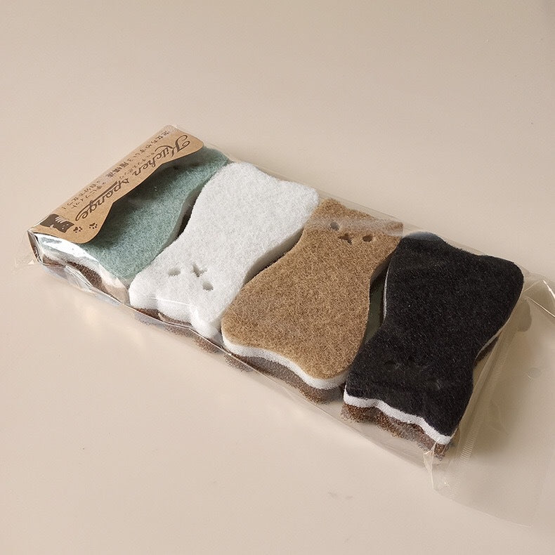 Double-sided pet sponge brush