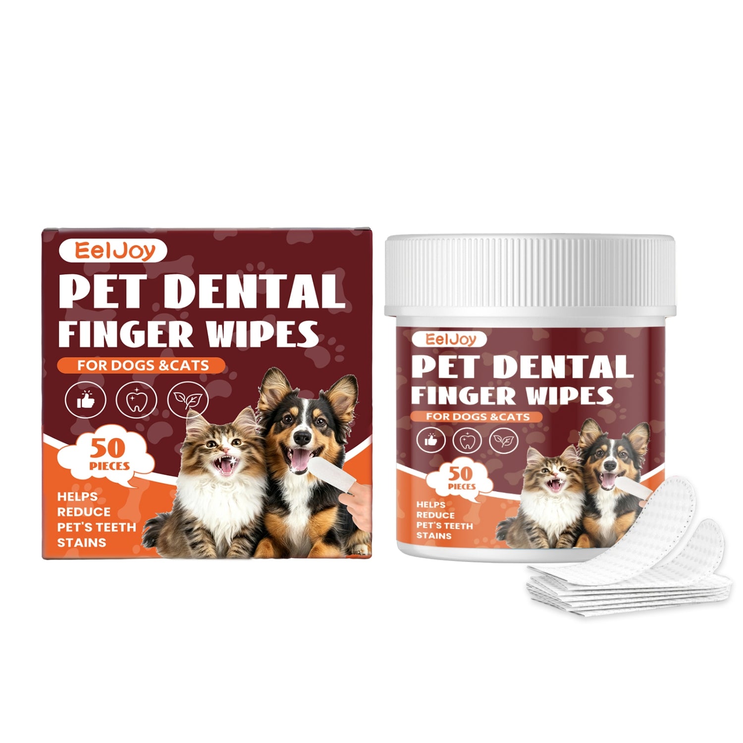 Pet Dental Finger Wipes