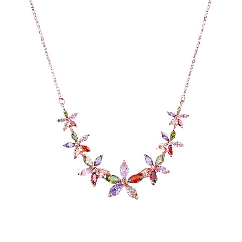 AAA Zircon Colorful Necklace Fashion Accessories Accessories