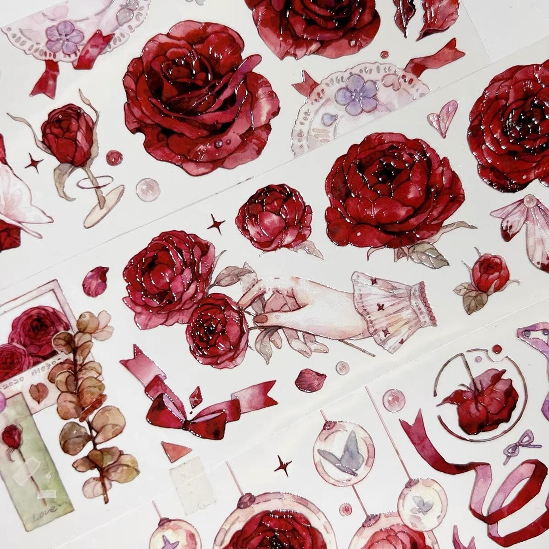 Pet Crystal Curtain Tape Flower