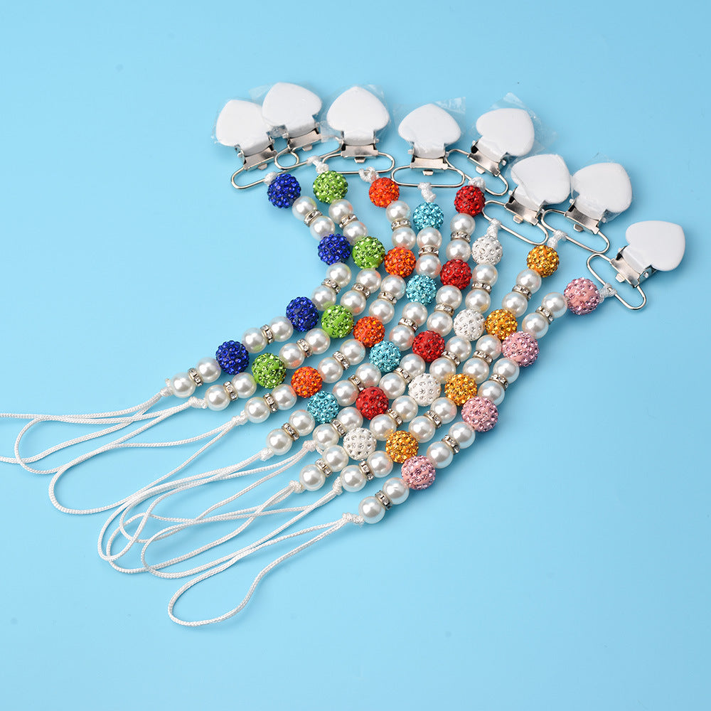 Baby Products Fork Drop-preventing Chain Comfort Pacifier Clip