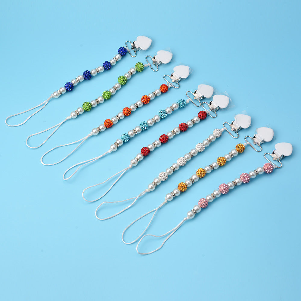 Baby Products Fork Drop-preventing Chain Comfort Pacifier Clip